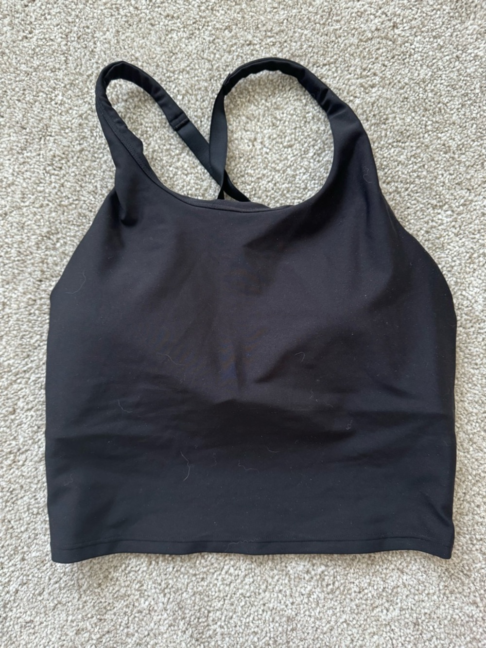 Black Women’s Racerback Crop Tank